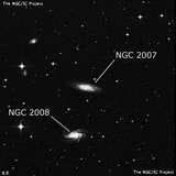 NGC 2007 - спиральная галактика. Описание NGC 2007:, Галактика в созвездии Живописец