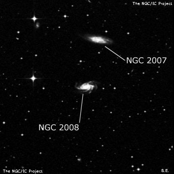 NGC 2008 - спиральная галактика. Описание NGC 2008:, Галактика в созвездии Живописец