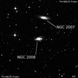 NGC 2008 - спиральная галактика. Описание NGC 2008:, Галактика в созвездии Живописец