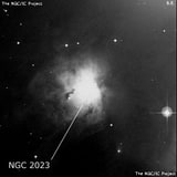 NGC 2023 - туманность. Описание NGC 2023:, Отражательная туманность в созвездии Орион