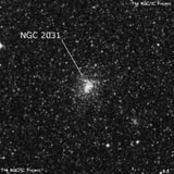 NGC 2031 - рассеянное скопление звёзд. Описание NGC 2031:, Шаровое скопление в созвездии Столовая Гора