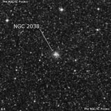 NGC 2038 - рассеянное скопление звёзд. Описание NGC 2038:, Рассеянное скопление в созвездии Столовая Гора