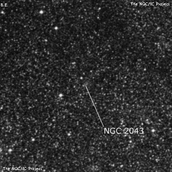 NGC 2043 - рассеянное скопление звёзд. Описание NGC 2043:, Рассеянное скопление в созвездии Столовая Гора