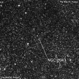 NGC 2043 - рассеянное скопление звёзд. Описание NGC 2043:, Рассеянное скопление в созвездии Столовая Гора