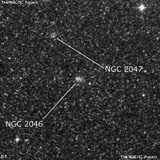 NGC 2046 - рассеянное скопление звёзд. Описание NGC 2046:, Рассеянное скопление в созвездии Столовая Гора