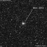 NGC 2051 - рассеянное скопление звёзд. Описание NGC 2051:, Рассеянное скопление в созвездии Столовая Гора
