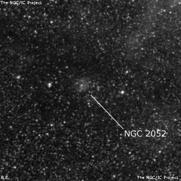 NGC 2052 - туманность. Описание NGC 2052:, Комплекс туманностей в созвездии Золотая Рыба