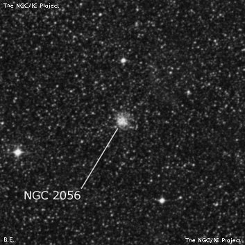 NGC 2056 - рассеянное скопление звёзд. Описание NGC 2056:, Рассеянное скопление в созвездии Столовая Гора