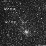 NGC 2059 - рассеянное скопление звёзд. Описание NGC 2059:, Рассеянное скопление в созвездии Столовая Гора