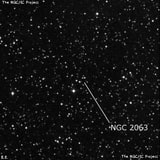 NGC 2063 - группа звёзд. Описание NGC 2063:, Объект глубокого космоса в созвездии Орион