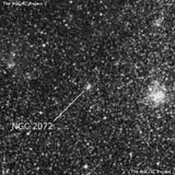 NGC 2072 - рассеянное скопление звёзд. Описание NGC 2072:, Рассеянное скопление в созвездии Столовая Гора
