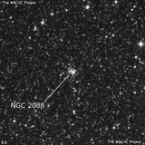 NGC 2088 - рассеянное скопление звёзд. Описание NGC 2088:, Рассеянное скопление в созвездии Золотая Рыба
