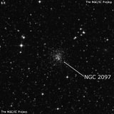 NGC 2097 - рассеянное скопление звёзд. Описание NGC 2097:, Шаровое скопление в созвездии Золотая Рыба
