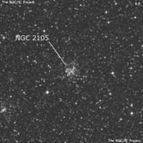 NGC 2105 - рассеянное скопление звёзд. Описание NGC 2105:, Шаровое скопление в созвездии Золотая Рыба