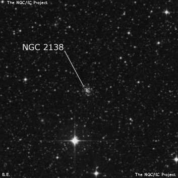 NGC 2138 - рассеянное скопление звёзд. Описание NGC 2138:, Шаровое скопление в созвездии Золотая Рыба