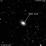NGC 214 - спиральная галактика с баром. Описание NGC 214:, Галактика в созвездии Андромеда