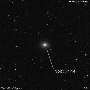 NGC 2144 - спиральная галактика. Описание NGC 2144:, Галактика в созвездии Столовая Гора