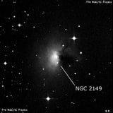 NGC 2149 - туманность. Описание NGC 2149:, Отражательная туманность в созвездии Единорог