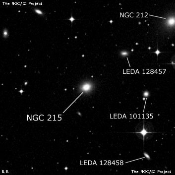 NGC 215 - галактика. Описание NGC 215:, Галактика в созвездии Феникс