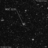 NGC 2151 - рассеянное скопление звёзд. Описание NGC 2151:, Рассеянное скопление в созвездии Золотая Рыба