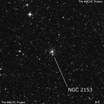 NGC 2153 - рассеянное скопление звёзд. Описание NGC 2153:, Шаровое скопление в созвездии Золотая Рыба