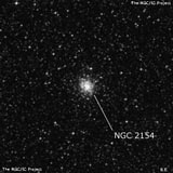NGC 2154 - рассеянное скопление звёзд. Описание NGC 2154:, Шаровое скопление в созвездии Золотая Рыба