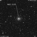 NGC 2155 - рассеянное скопление звёзд. Описание NGC 2155:, Шаровое скопление в созвездии Золотая Рыба