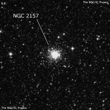 NGC 2157 - рассеянное скопление звёзд. Описание NGC 2157:, Шаровое скопление в созвездии Золотая Рыба