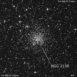 NGC 2158 - рассеянное скопление звёзд. Описание NGC 2158:, Рассеянное скопление в созвездии Близнецы