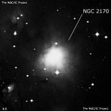 NGC 2170 - туманность. Описание NGC 2170:, Отражательная туманность в созвездии Единорог