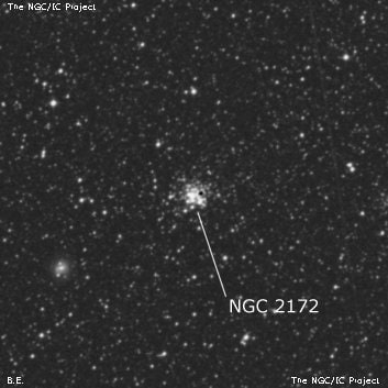 NGC 2172 - рассеянное скопление звёзд. Описание NGC 2172:, Рассеянное скопление в созвездии Золотая Рыба