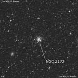 NGC 2172 - рассеянное скопление звёзд. Описание NGC 2172:, Рассеянное скопление в созвездии Золотая Рыба