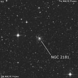 NGC 2181 - рассеянное скопление звёзд. Описание NGC 2181:, Шаровое скопление в созвездии Золотая Рыба