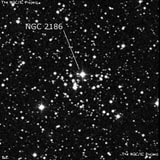 NGC 2186 - рассеянное скопление звёзд. Описание NGC 2186:, Рассеянное скопление в созвездии Орион