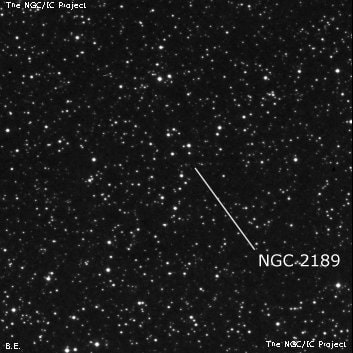 NGC 2189 - по указанным Генри Дрейером координатам, объект повторно не найден; . Описание NGC 2189:, Объект глубокого космоса в созвездии Орион
