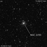 NGC 2193 - рассеянное скопление звёзд. Описание NGC 2193:, Шаровое скопление в созвездии Золотая Рыба