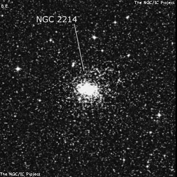 NGC 2214 - рассеянное скопление звёзд. Описание NGC 2214:, Рассеянное скопление в созвездии Золотая Рыба