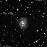 NGC 2223 - спиральная галактика с баром. Описание NGC 2223:, Галактика в созвездии Большой Пес