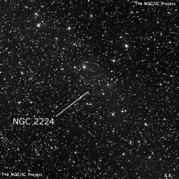 NGC 2224 - группа звёзд. Описание NGC 2224:, Объект глубокого космоса в созвездии Близнецы