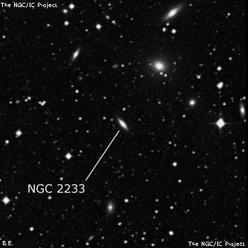 NGC 2233 - галактика. Описание NGC 2233:, Галактика в созвездии Золотая Рыба