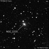 NGC 2235 - эллиптическая галактика. Описание NGC 2235:, Галактика в созвездии Золотая Рыба