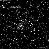 NGC 2236 - рассеянное скопление звёзд. Описание NGC 2236:, Рассеянное скопление в созвездии Единорог