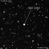 NGC 2242 - планетарная туманность. Описание NGC 2242:, Планетарная туманность в созвездии Возничий