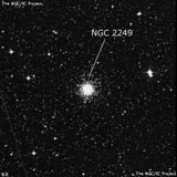 NGC 2249 - рассеянное скопление звёзд. Описание NGC 2249:, Шаровое скопление в созвездии Золотая Рыба