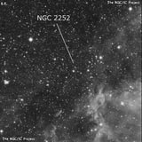 NGC 2252 - рассеянное скопление звёзд. Описание NGC 2252:, Рассеянное скопление в созвездии Единорог