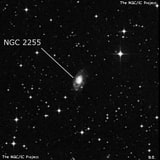 NGC 2255 - спиральная галактика с баром. Описание NGC 2255:, Галактика в созвездии Голубь