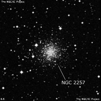 NGC 2257 - рассеянное скопление звёзд. Описание NGC 2257:, Шаровое скопление в созвездии Золотая Рыба