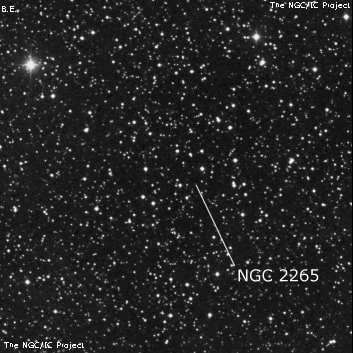 NGC 2265 - группа звёзд. Описание NGC 2265:, Рассеянное скопление в созвездии Близнецы