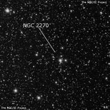 NGC 2270 - рассеянное скопление звёзд. Описание NGC 2270:, Рассеянное скопление в созвездии Единорог