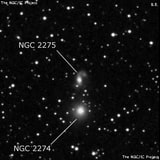 NGC 2275 - галактика. Описание NGC 2275:, Галактика в созвездии Близнецы